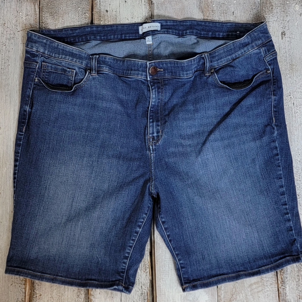 Lane Bryant Highrise Bermuda Denim Shorts